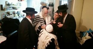 הגה"צ הרב אליעזר ברלנד עם הרב מוטה פראנק שליט"א