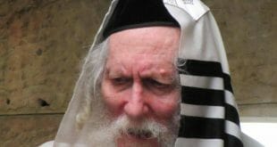 הרב אליעזר ברלנד שליט"א מוסר שיעור מיד עם הגעתו לחומה - התמונה באדיבות אהרון סולמונוביץ'