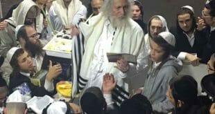 הגה"צ הרב אליעזר ברלנד בתפילת חוה"מ סוכות