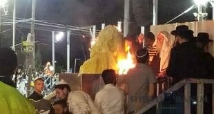 הגה"צ הרב אליעזר ברלנד שליט"א בטקס ההדלקה בל"ג בעומר תשע"ח - מירון