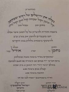 הזמנת החתונה של רייכר וסלמנוביץ'