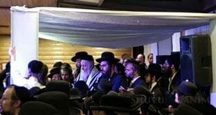 הגה"צ הרב אליעזר ברלנד שליט"א בשמחת הנשואין של משפחות כץ ולוי באולמי שירת ירושלים