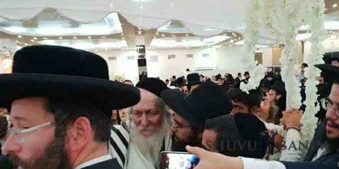 הגה"צ הרב אליעזר ברלנד שליט"א בחתונת מרדכי חילו בבני ברק