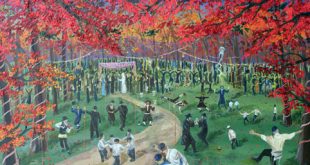 כשמגיעה שבת קודש יש חתונה בשמים - הציור באדיבות יהשוע וייסמן שיחי'