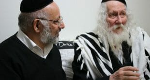 כ"ק הגה"צ הרב אליעזר ברלנד שליט"א עם רבי אברהם ויזמאן שליט''א